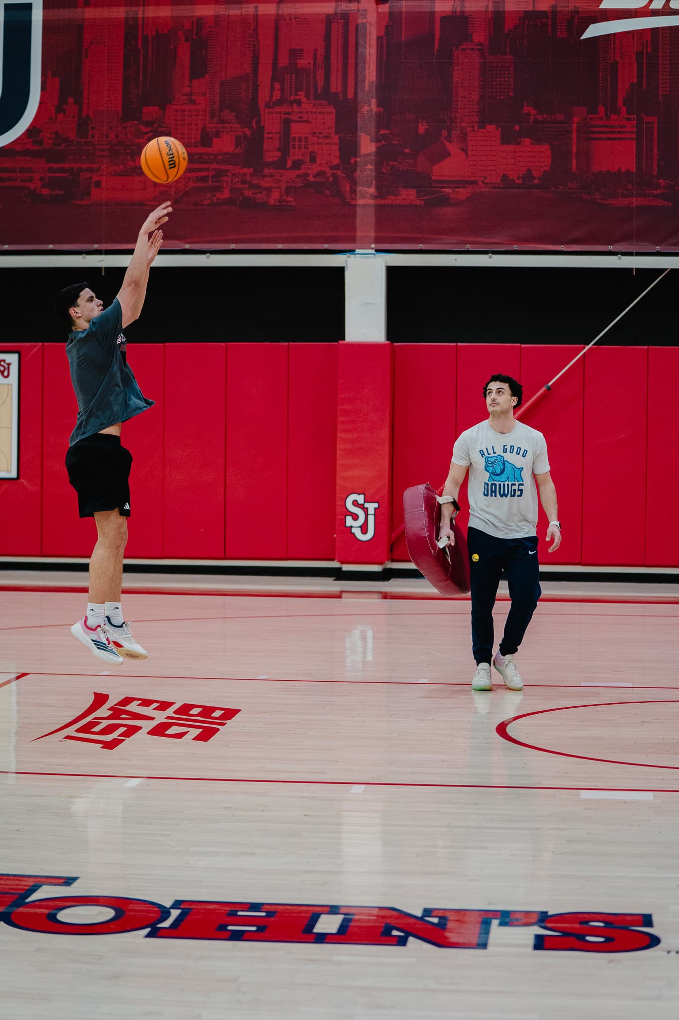 Basketball training session