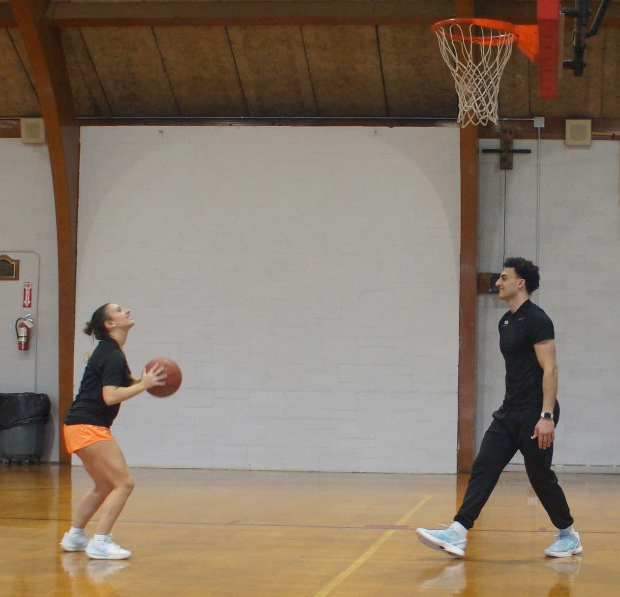 Private basketball training session